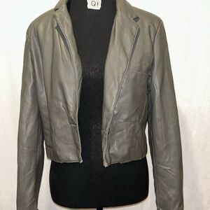 Dynamite Women's Gray Leather Blazer
